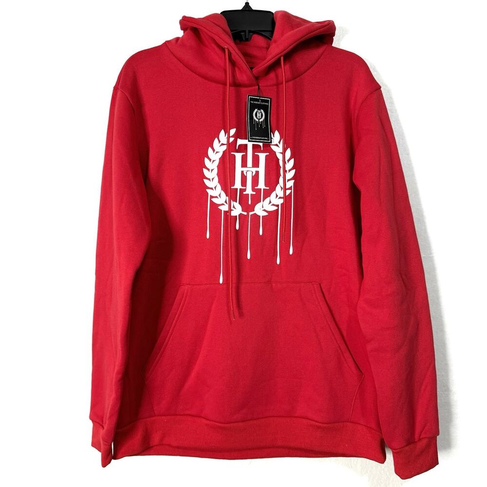 THC The Hideout Clothing Large Red Pullover Men’s Hoodie Dripping Essentials NWT